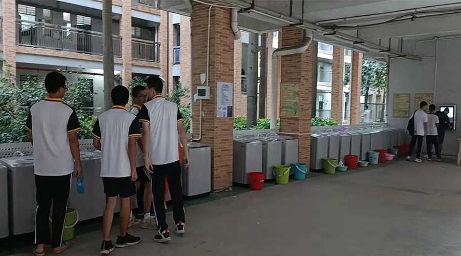 好評續單！江門(mén)一中學(xué)校持續追加共享洗衣機！