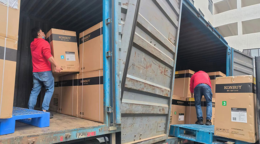 整裝待發(fā)！客戶(hù)50臺衣物烘干機裝柜完畢