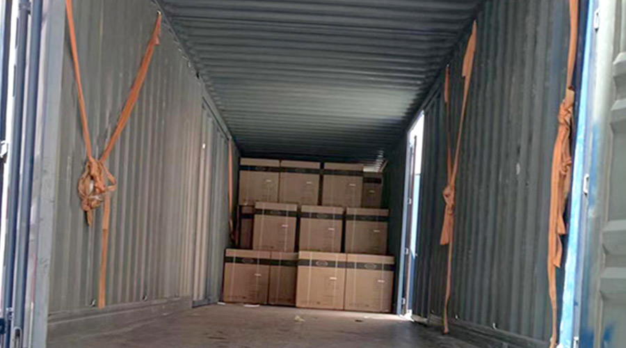 100臺12kg滾筒衣服烘干機裝柜完畢！順利出貨