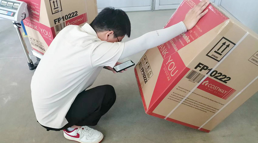 實(shí)況直擊！客戶(hù)北美COSTWAY開(kāi)展衣物烘干機驗貨